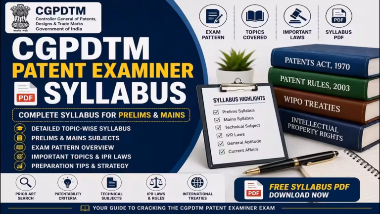 CGPDTM Patent Examiner Syllabus PDF