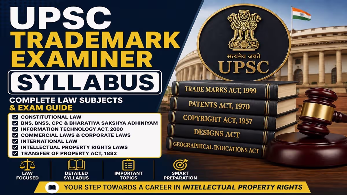 upsc trademark examiner syllabus