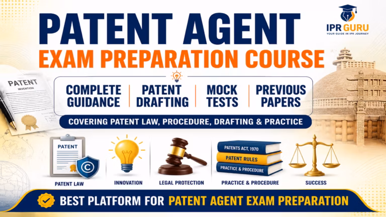 Patent Agent Exam Preparation Course – Complete Patent Law, Drafting, Mock Tests and Exam Guidance